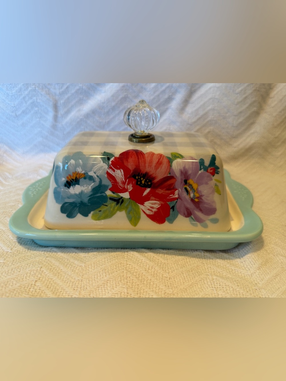 The Pioneer Woman Sweet Romance Ceramic Double Stick Butter Dish